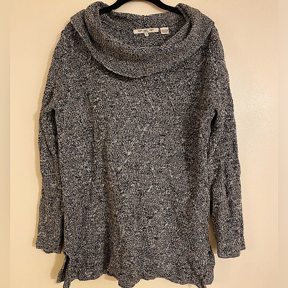 Cowl Neck Cotton Sweater